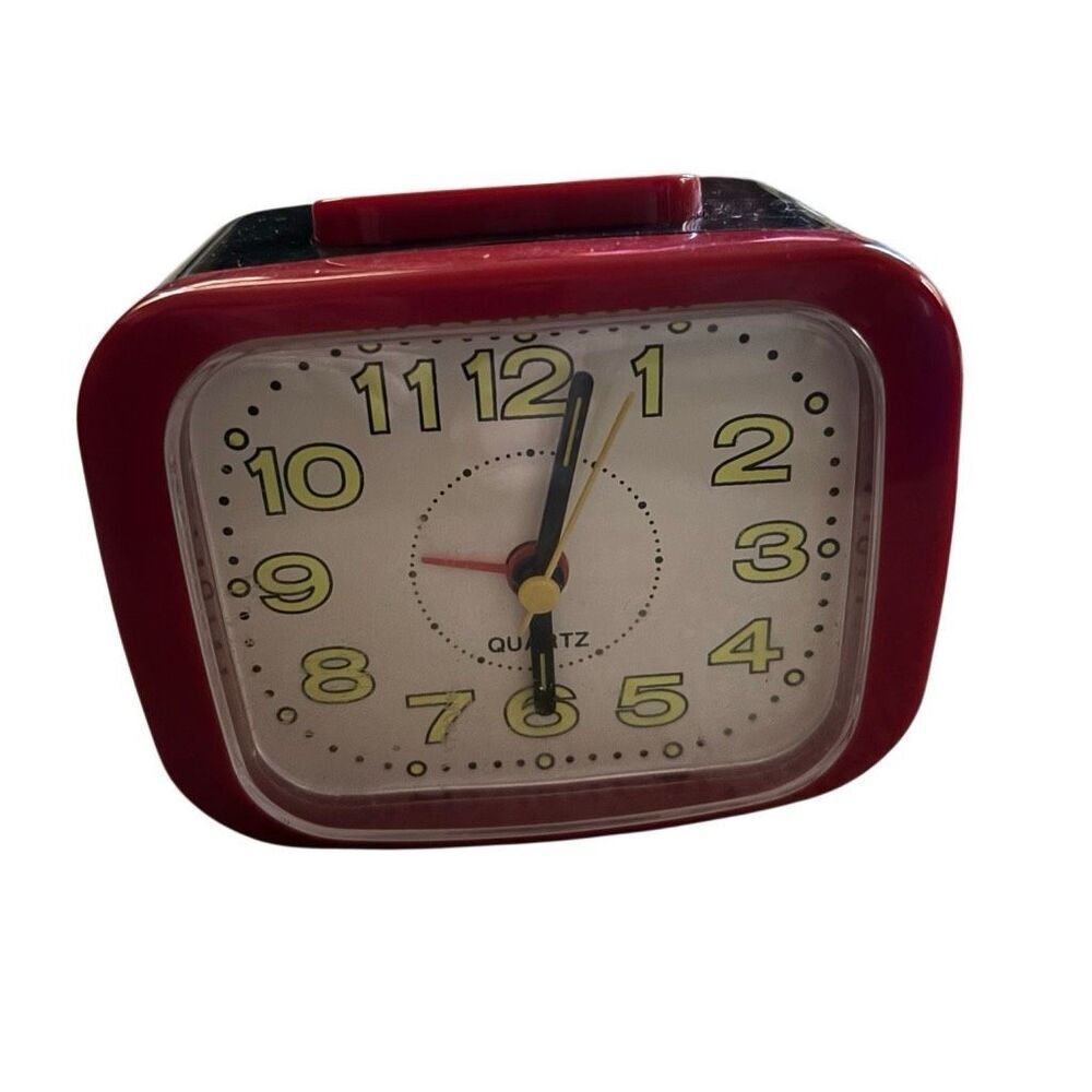 MCM Glow In The Dark Numbers Quartz Alarm Clock
